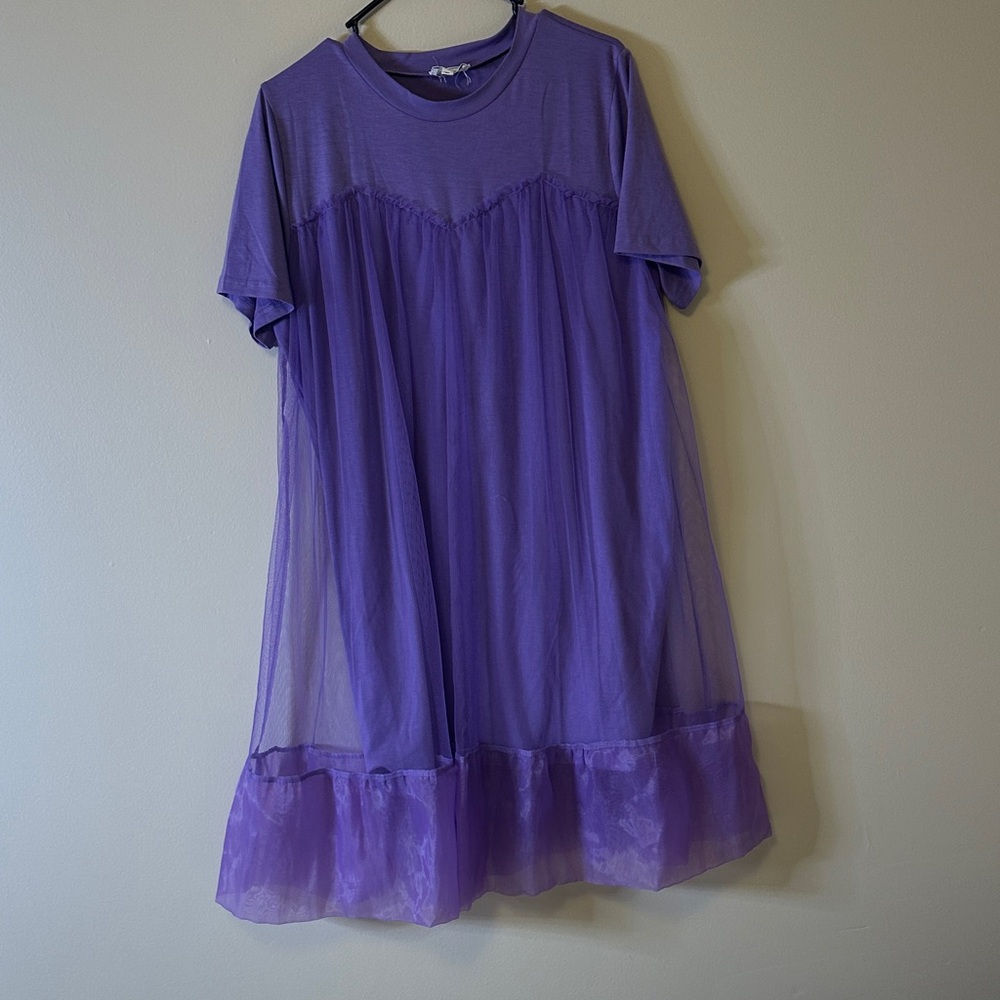 Elegant Purple Women's Dress